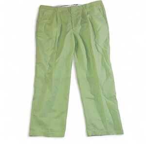 Striking Green Chinos with Classic Straight-Leg Cut